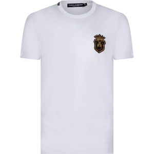 Dolce & Gabbana, Heren, Tops, Wit, Maat: M Katoen,