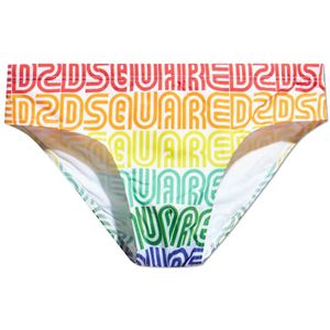 Dsquared2, Heren, Badkleding, Veelkleurig, Maat: L Leer,