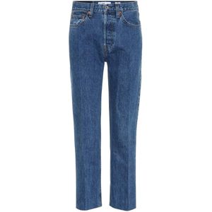 Re/Done, Dames, Jeans, Blauw, Maat: W27