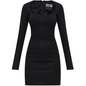 Versace Jeans Couture - Jurk met Lurexdraad - Zwart - Dames