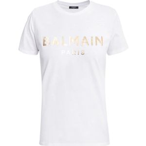 Balmain Polo Hemden , White , Dames , Maat: S