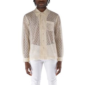Séfr, Heren, Overhemden, Beige, Maat: L Katoen,