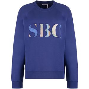 See by Chloé, Dames, Sweatshirts & Hoodies, Paars, Maat: XS Katoen,