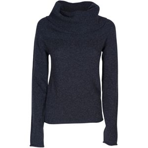 Roberto Collina, Dames, Truien, Blauw, Maat: L Wol,