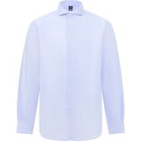 Boggi Milano - Dobby Napoli - Overhemd - Lichtblauw - Slim Fit - Lange Mouw