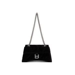 Balenciaga Zwarte Crush Chain S Tas , Black , Dames , Maat: ONE Size