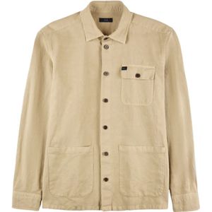 Fay, Heren, Overhemden, Beige, Maat: XL