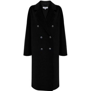 Kocca, Dames, Mantels, Zwart, Maat: L Leer,