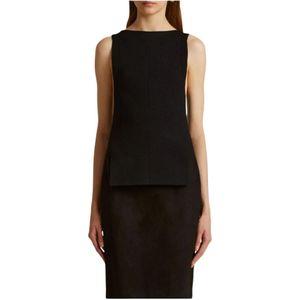 Khaite, Dames, Tops, Zwart, Maat: XS