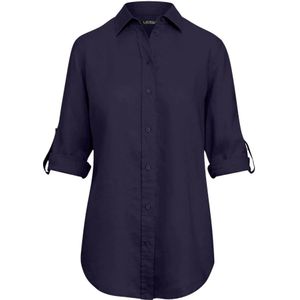 Ralph Lauren, Dames, Blouses & Shirts, Blauw, Maat: XL Linnen,