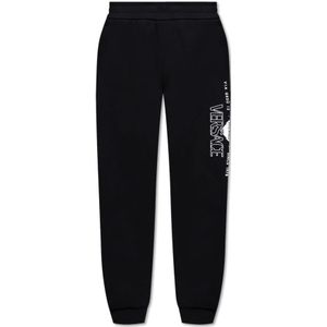 Versace, Heren, Broeken, Zwart, Maat: S Katoen,