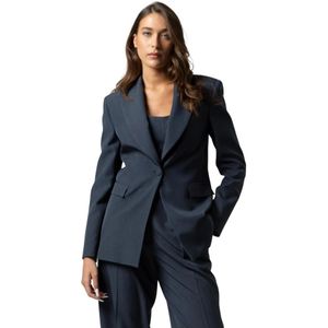 Kocca, Dames, Jassen, Blauw, Maat: XL Leer,