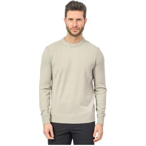 Boss, Heren, Truien, Beige, Maat: S Katoen,