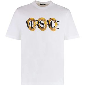 Versace, Heren, Tops, Wit, Maat: XL Katoen,