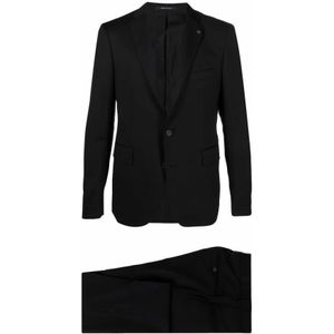 Tagliatore, Heren, Pakken, Zwart, Maat: 2XL Wol,