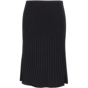 A. Roege Hove, Dames, Rokken, Zwart, Maat: M Viscose,