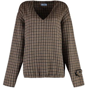 Prada, Dames, Truien, Beige, Maat: XS Wol,