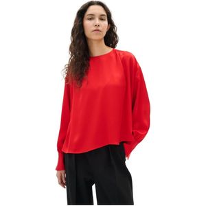 InWear, Dames, Blouses & Shirts, Rood, Maat: XS