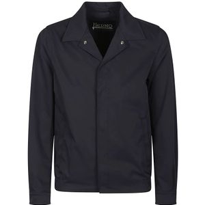 Herno, Heren, Jassen, Blauw, Maat: M Katoen,