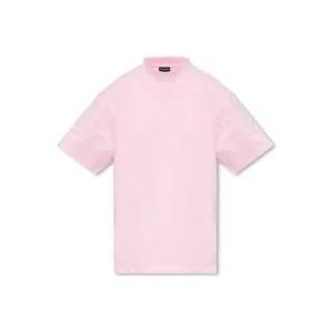 Balenciaga Oversized T-shirt , Pink , Dames , Maat: S