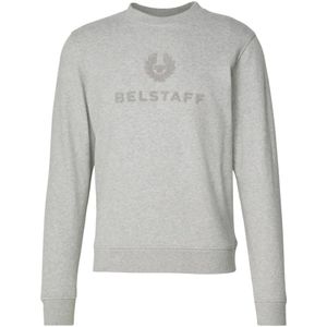 Belstaff, Heren, Sweatshirts & Hoodies, Grijs, Maat: XL Katoen,
