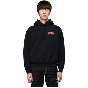 Eden Power Corp, Heren, Sweatshirts & Hoodies, Zwart, Maat: S Katoen,