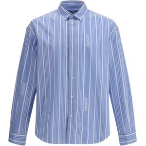 Jacquemus, Heren, Overhemden, Blauw, Maat: L Katoen,