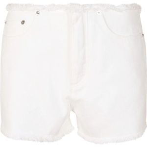 Michael Kors, Dames, Korte broeken, Wit, Maat: 3XS Denim,