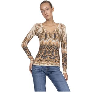 Etro, Dames, Truien, Veelkleurig, Maat: M Zijde,