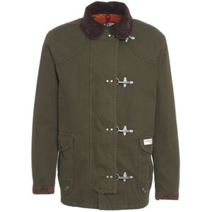 Fay, Heren, Jassen, Groen, Maat: S Corduroy,