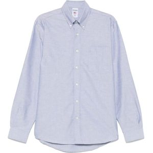 Sebago, Heren, Overhemden, Blauw, Maat: S Katoen,