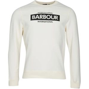 Barbour, Heren, Tops, Wit, Maat: M Leer,