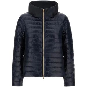 Herno, Dames, Jassen, Blauw, Maat: L Nylon,