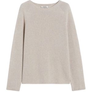 Max Mara, Dames, Truien, Beige, Maat: L Wol,