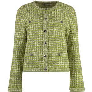 Tory Burch, Dames, Jassen, Groen, Maat: XL Katoen,