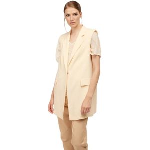 Skills & Genes, Dames, Jassen, Beige, Maat: M Katoen,