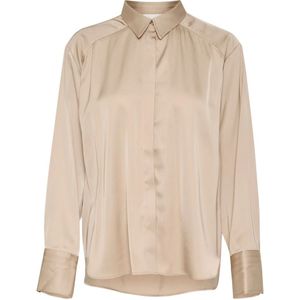 Karen by Simonsen, Dames, Blouses & Shirts, Beige, Maat: M