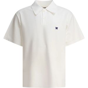 Needles, Heren, Tops, Wit, Maat: XL Poliester,