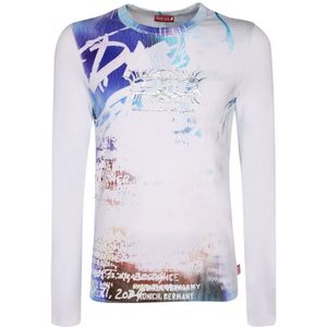 Diesel, Heren, Tops, Wit, Maat: L