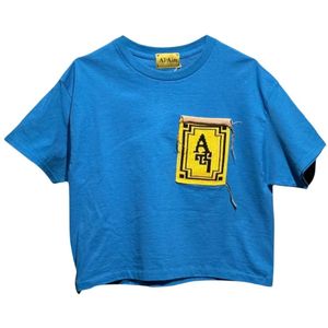 AL Ain, Heren, Tops, Blauw, Maat: S Katoen,