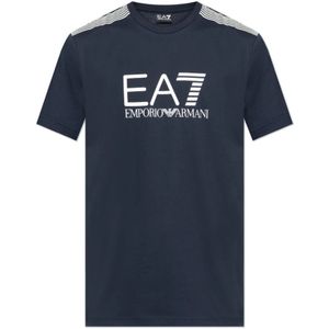 Emporio Armani Ea7, Heren, Tops, Blauw, Maat: 2XL