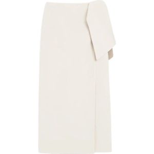 Max Mara, Dames, Rokken, Beige, Maat: M Wol,