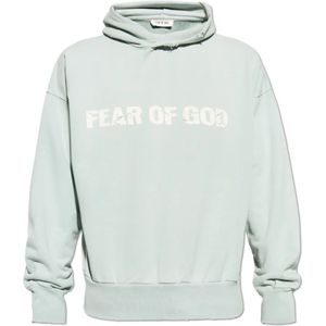 Fear Of God, Heren, Sweatshirts & Hoodies, Blauw, Maat: L