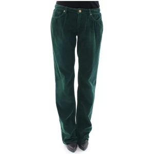 Dolce & Gabbana, Dames, Broeken, Groen, Maat: W24 Corduroy,