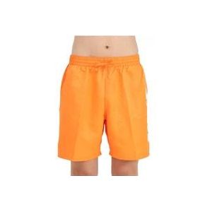 Nike Oranje Beachwear Swim Shorts Big Block , Orange , Heren , Maat: 2XL