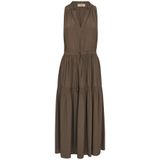 Mos Mosh - Mmsabri Sl Solida Dress - Jurk - Bruin