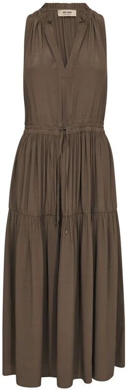 Mos Mosh - Mmsabri Sl Solida Dress - Jurk - Bruin