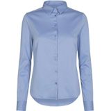 Blouse - Effen - Katoen - Lange Mouw - Normale Pasvorm