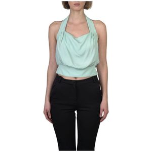 Pinko, Dames, Tops, Groen, Maat: XS Zijde,