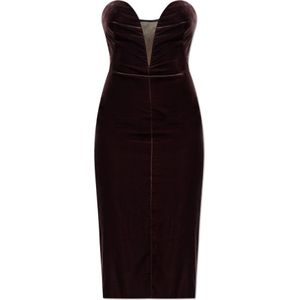 Tom Ford, Dames, Jurken, Paars, Maat: 2XS Viscose,